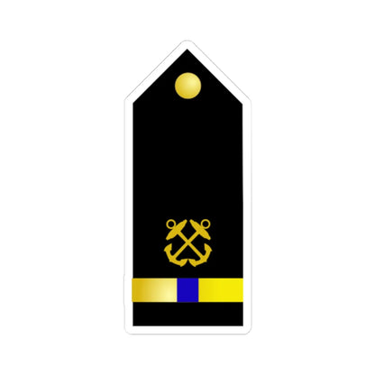US Navy CW4 shoulderboard (United States) (Military Rank) STICKER Vinyl Kiss-Cut Decal 6 Inch White - The Sticker Space