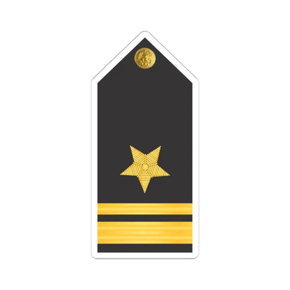 U.S. Navy Lieutenant Junior Grade O 2 shoulder board (United States) (Military Rank) STICKER Vinyl Kiss-Cut Decal 6 Inch White - The Sticker Space