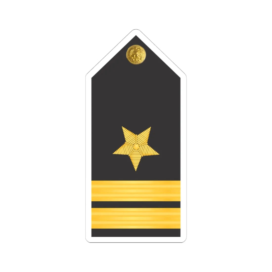 U.S. Navy Lieutenant O 3 shoulder board (United States) (Military Rank) STICKER Vinyl Kiss-Cut Decal 4 Inch White - The Sticker Space