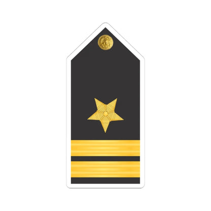 U.S. Navy Lieutenant O 3 shoulder board (United States) (Military Rank) STICKER Vinyl Kiss-Cut Decal 4 Inch White - The Sticker Space
