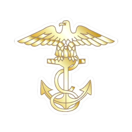 US Navy MIDN 1C insignia left (United States) (Military Rank) STICKER Vinyl Kiss-Cut Decal 2 Inch White - The Sticker Space