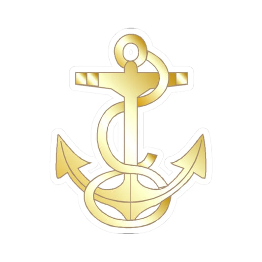 US Navy MIDN 2C insignia left (United States) (Military Rank) STICKER Vinyl Kiss-Cut Decal 2 Inch White - The Sticker Space