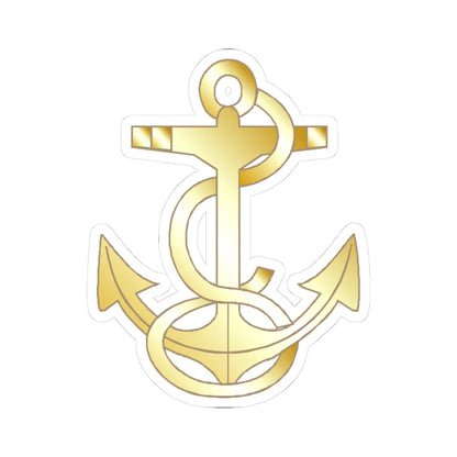 US Navy MIDN 2C insignia left (United States) (Military Rank) STICKER Vinyl Kiss-Cut Decal 3 Inch White - The Sticker Space