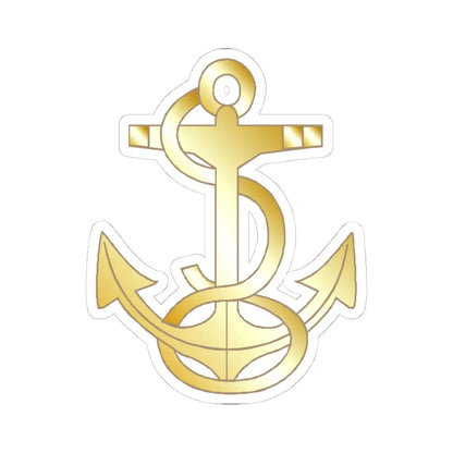 US Navy MIDN 2C insignia (United States) (Military Rank) STICKER Vinyl Kiss-Cut Decal 4 Inch White - The Sticker Space