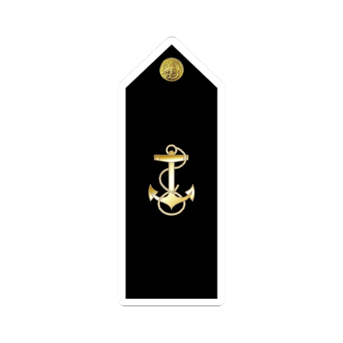 US Navy MIDN 4C shoulderboard (United States) (Military Rank) STICKER Vinyl Kiss-Cut Decal 2 Inch White - The Sticker Space