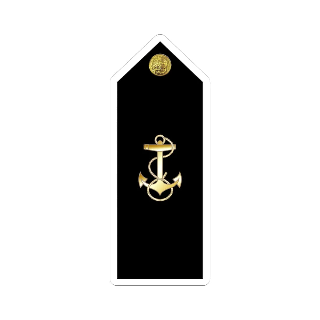 US Navy MIDN 4C shoulderboard (United States) (Military Rank) STICKER Vinyl Kiss-Cut Decal 3 Inch White - The Sticker Space