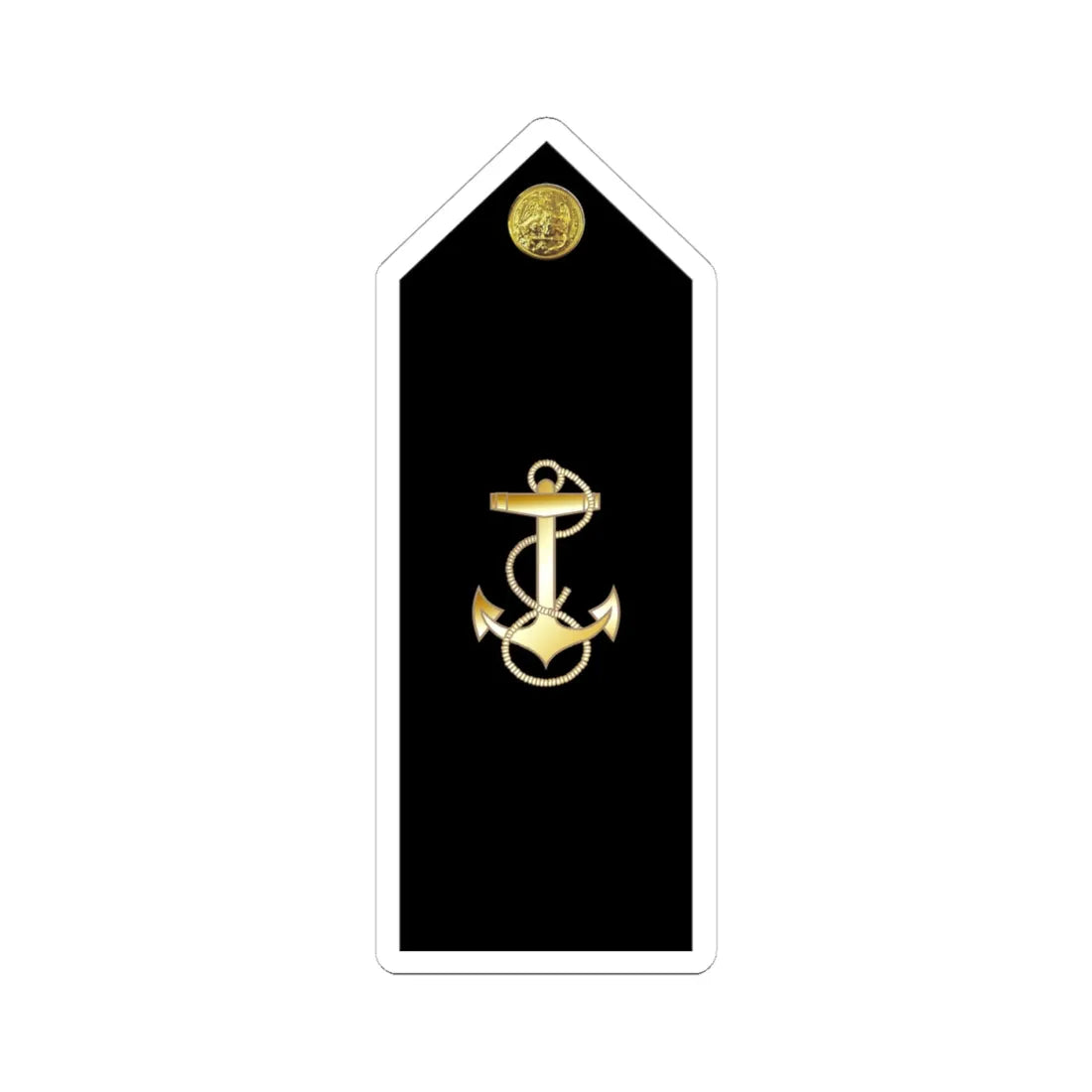 US Navy MIDN 4C shoulderboard (United States) (Military Rank) STICKER Vinyl Kiss-Cut Decal 4 Inch White - The Sticker Space