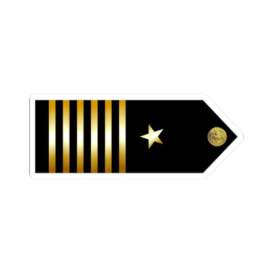 US Navy MIDN CAPT infobox (United States) (Military Rank) STICKER Vinyl Kiss-Cut Decal 2 Inch White - The Sticker Space