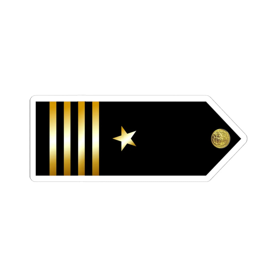 US Navy MIDN LCDR infobox (United States) (Military Rank) STICKER Vinyl Kiss-Cut Decal 4 Inch White - The Sticker Space