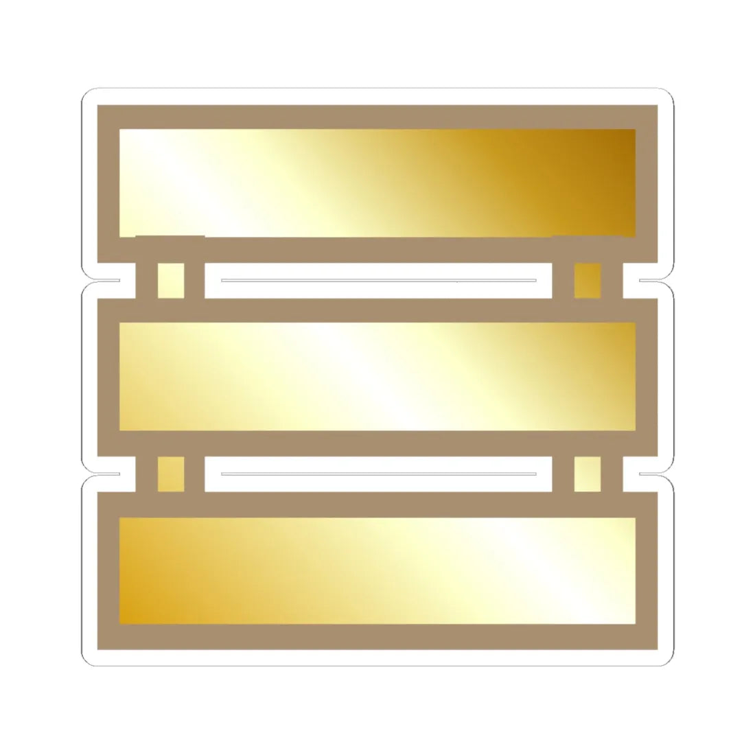 US Navy MIDN LT insignia (United States) (Military Rank) STICKER Vinyl Kiss-Cut Decal 6 Inch White - The Sticker Space