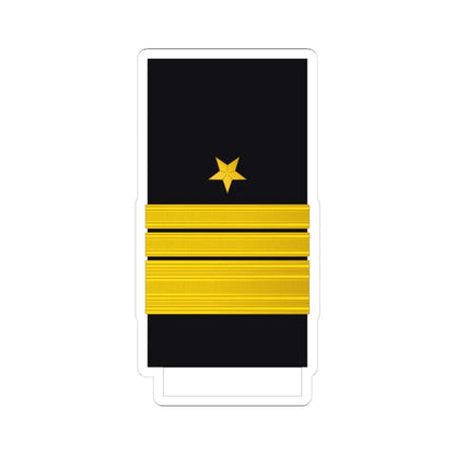 US Navy O09 1865 (United States) (Military Rank) STICKER Vinyl Kiss-Cut Decal 4 Inch White - The Sticker Space