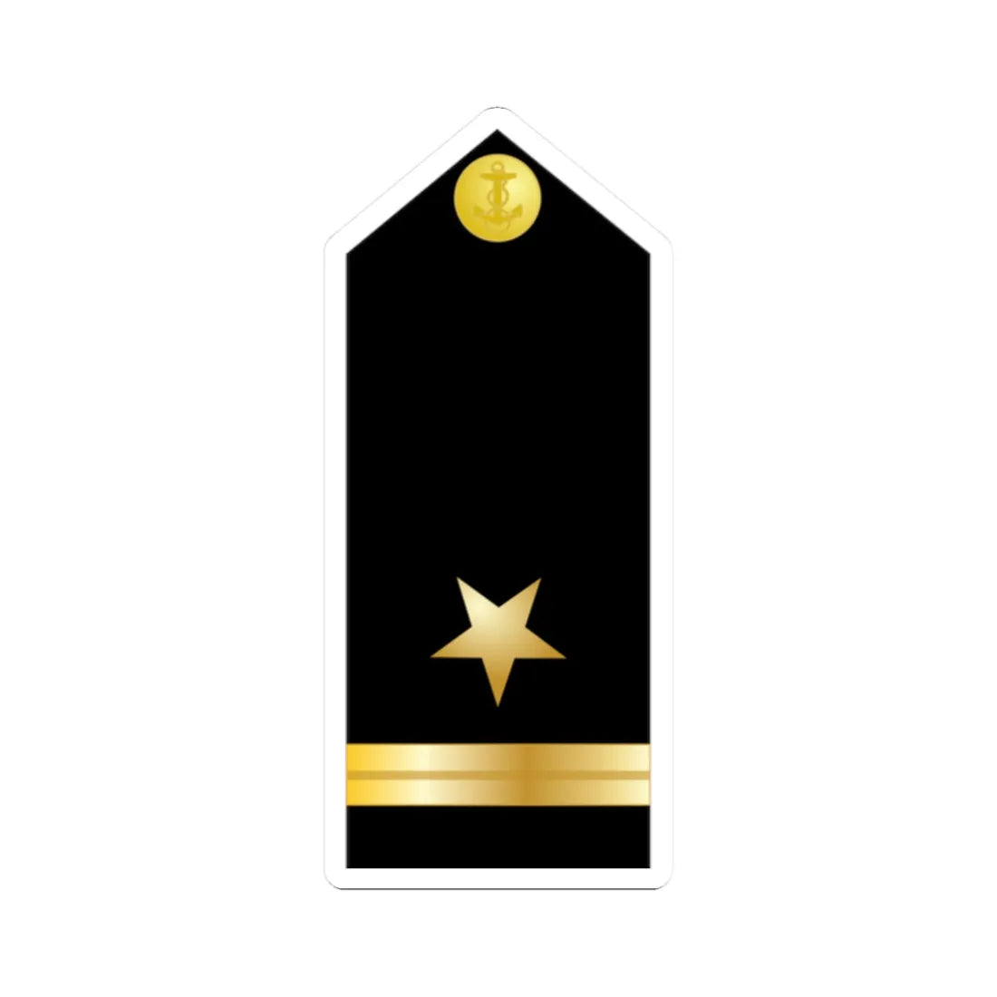 US Navy O1 ENS (United States) (Military Rank) STICKER Vinyl Kiss-Cut Decal 2 Inch White - The Sticker Space