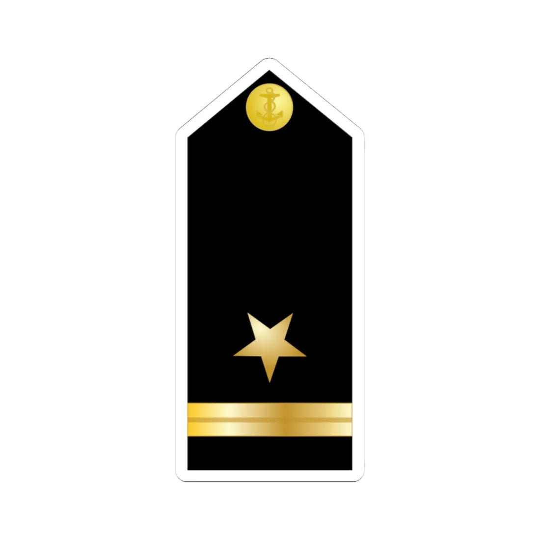 US Navy O1 ENS (United States) (Military Rank) STICKER Vinyl Kiss-Cut Decal 4 Inch White - The Sticker Space