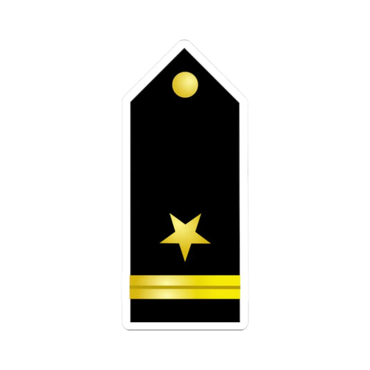 US Navy O1 shoulderboard (United States) (Military Rank) STICKER Vinyl Kiss-Cut Decal 2 Inch White - The Sticker Space