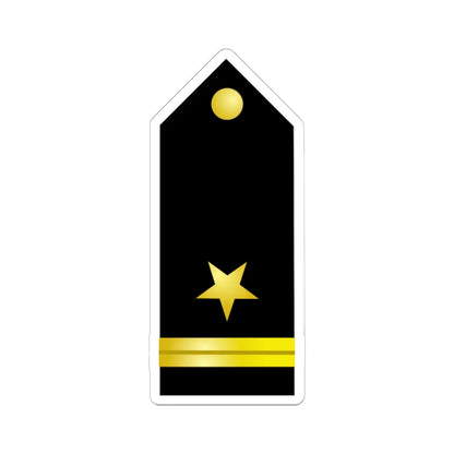 US Navy O1 shoulderboard (United States) (Military Rank) STICKER Vinyl Kiss-Cut Decal 4 Inch White - The Sticker Space