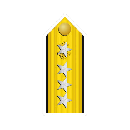 US Navy O10 1905 (United States) (Military Rank) STICKER Vinyl Kiss-Cut Decal 2 Inch White - The Sticker Space