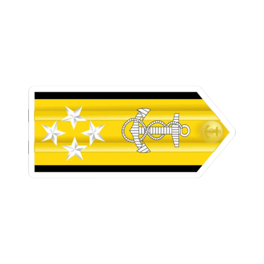 US Navy O10 infobox (United States) (Military Rank) STICKER Vinyl Kiss-Cut Decal 2 Inch White - The Sticker Space