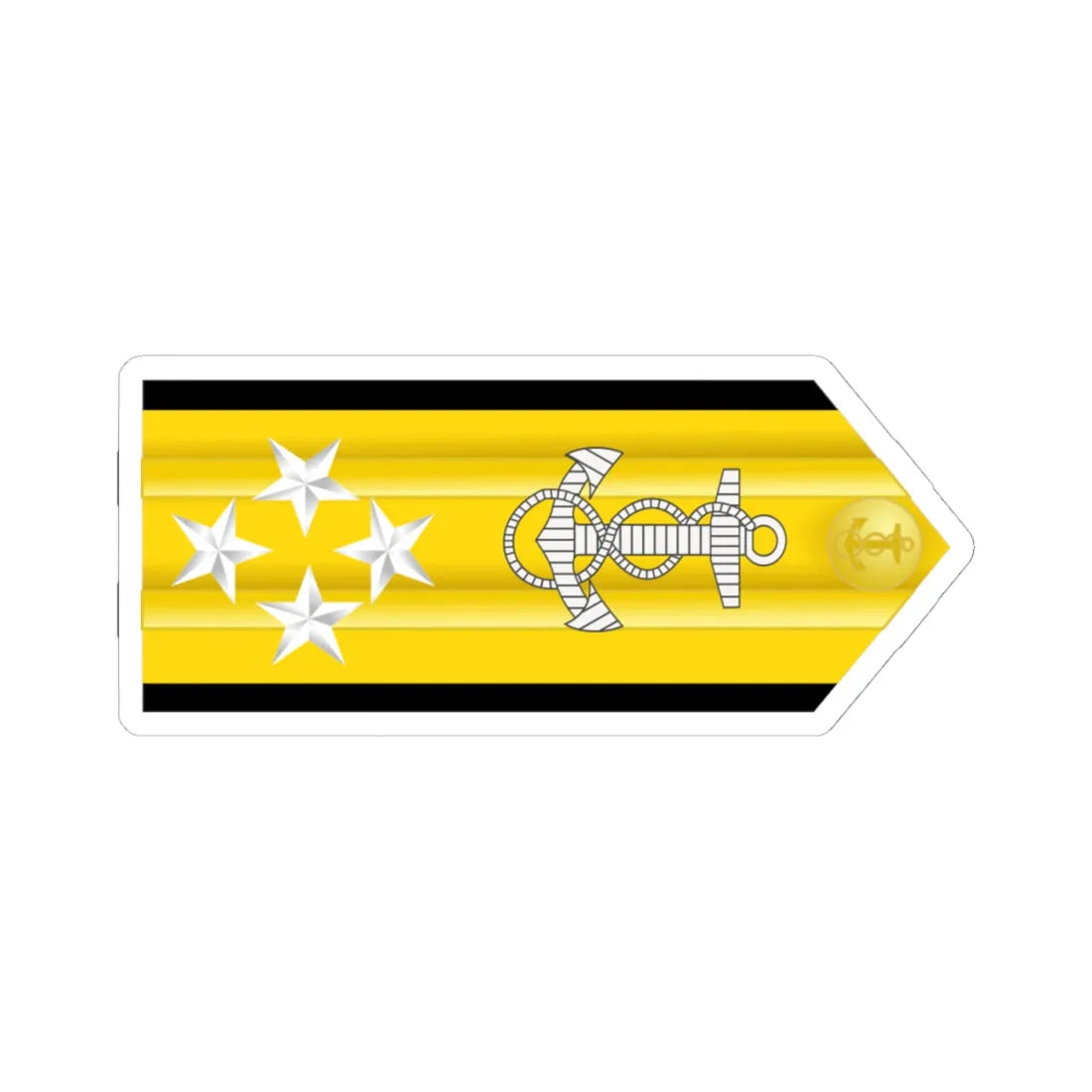 US Navy O10 infobox (United States) (Military Rank) STICKER Vinyl Kiss-Cut Decal 4 Inch White - The Sticker Space