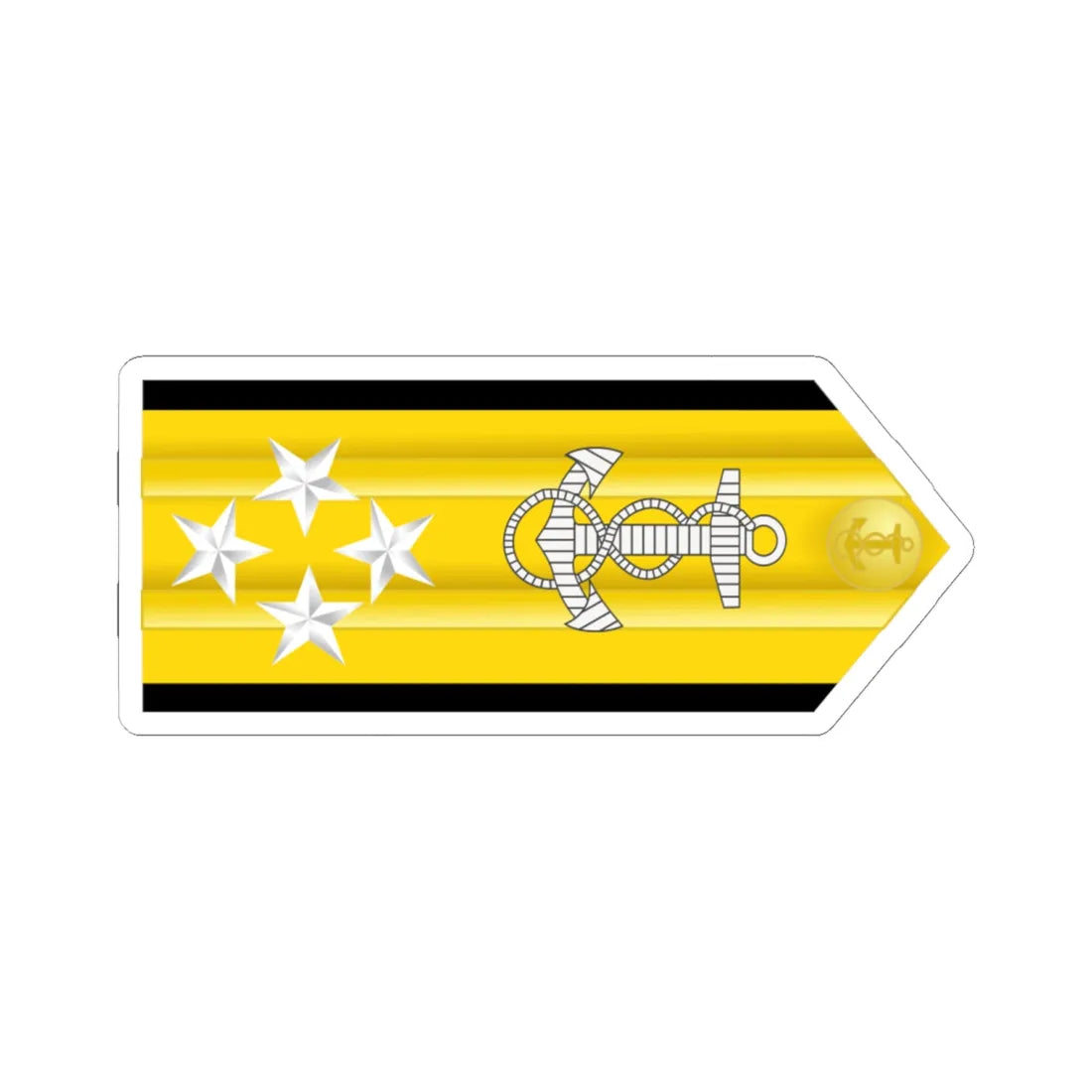 US Navy O10 infobox (United States) (Military Rank) STICKER Vinyl Kiss-Cut Decal 6 Inch White - The Sticker Space