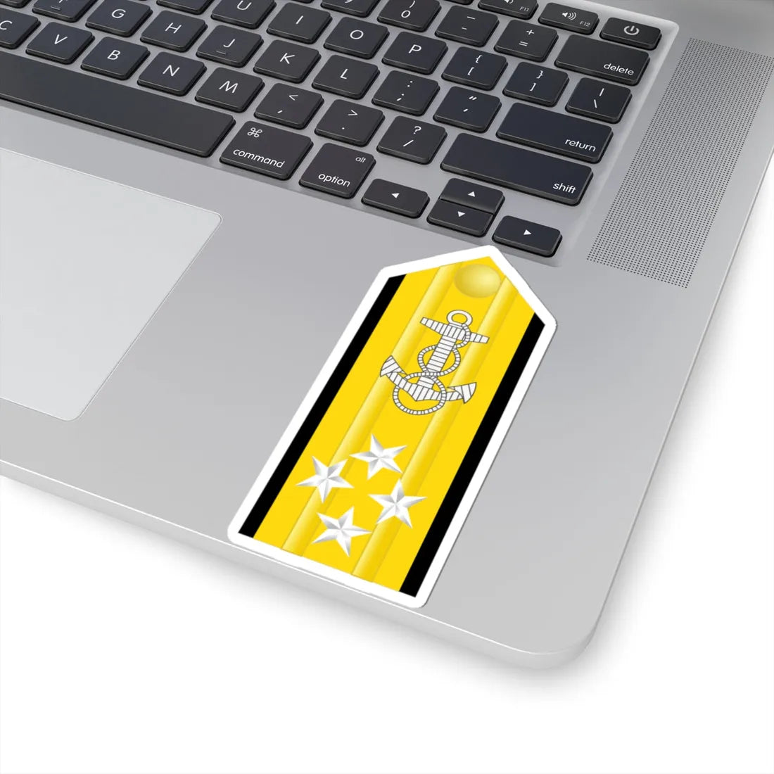 US Navy O10 shoulderboard (United States) (Military Rank) STICKER Vinyl Kiss-Cut Decal - The Sticker Space