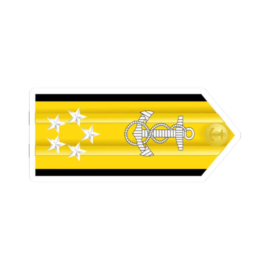 US Navy O11 infobox (United States) (Military Rank) STICKER Vinyl Kiss-Cut Decal 2 Inch White - The Sticker Space