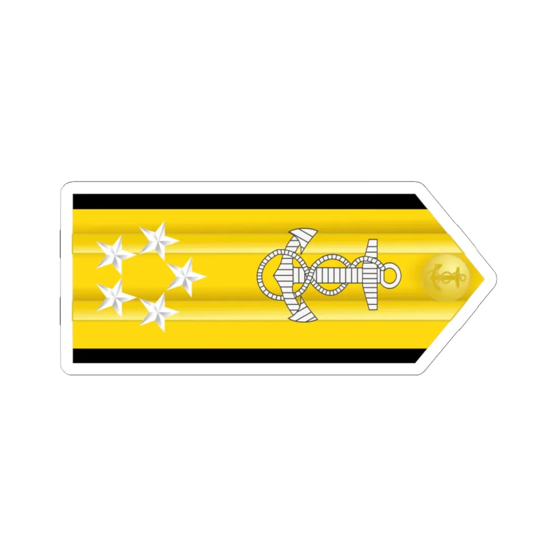 US Navy O11 infobox (United States) (Military Rank) STICKER Vinyl Kiss-Cut Decal 6 Inch White - The Sticker Space