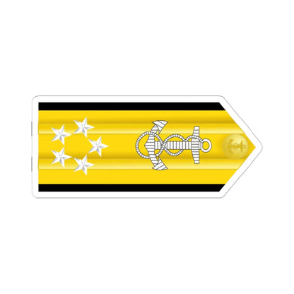 US Navy O11 infobox (United States) (Military Rank) STICKER Vinyl Kiss-Cut Decal 6 Inch White - The Sticker Space