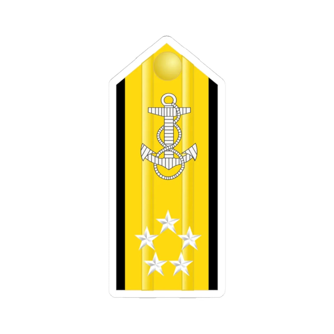 US Navy O11 shoulderboard (United States) (Military Rank) STICKER Vinyl Kiss-Cut Decal - The Sticker Space