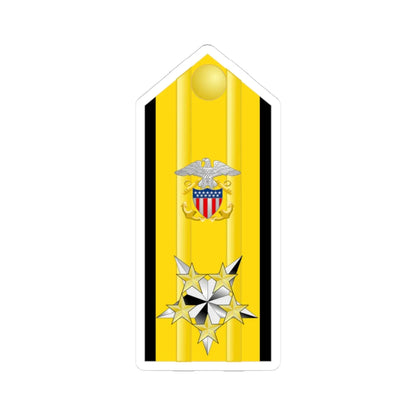 US Navy O12 shoulderboard (United States) (Military Rank) STICKER Vinyl Kiss-Cut Decal 3 Inch White - The Sticker Space