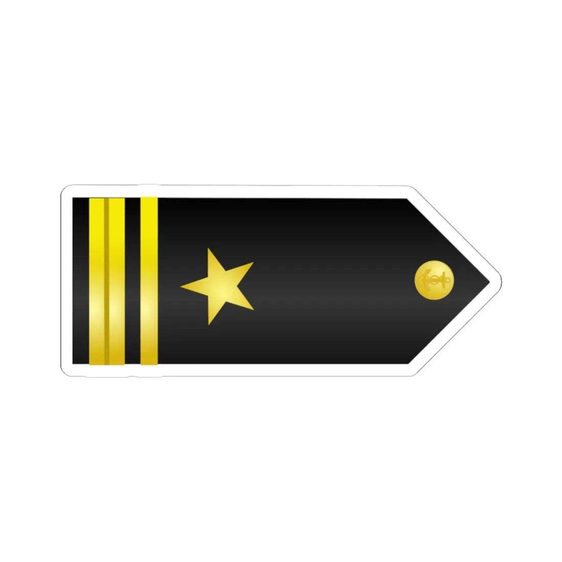 US Navy O2 infobox (United States) (Military Rank) STICKER Vinyl Kiss-Cut Decal 4 Inch White - The Sticker Space