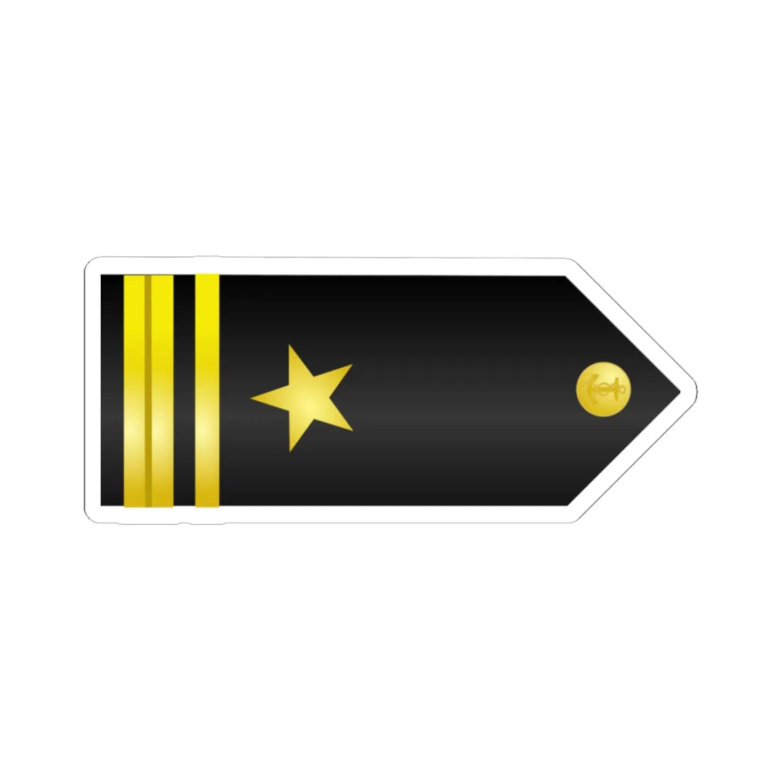 US Navy O2 infobox (United States) (Military Rank) STICKER Vinyl Kiss-Cut Decal 6 Inch White - The Sticker Space