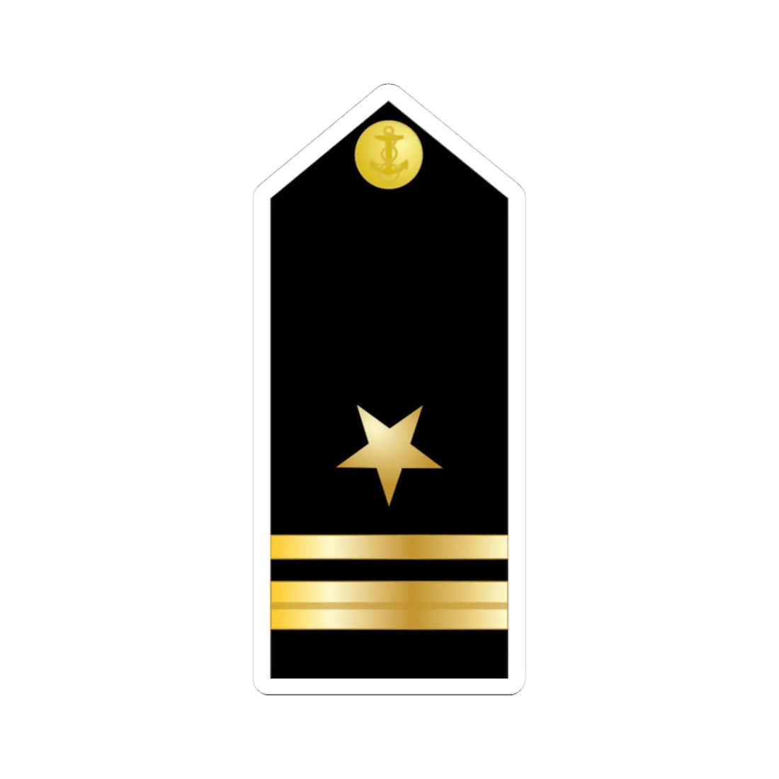US Navy O2 LTJG (United States) (Military Rank) STICKER Vinyl Kiss-Cut Decal 3 Inch White - The Sticker Space