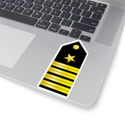 US Navy O6 shoulderboard (United States) (Military Rank) STICKER Vinyl Kiss-Cut Decal - The Sticker Space