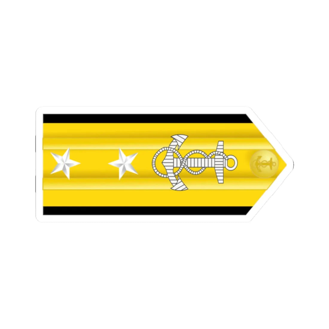 US Navy O8 infobox (United States) (Military Rank) STICKER Vinyl Kiss-Cut Decal 2 Inch White - The Sticker Space