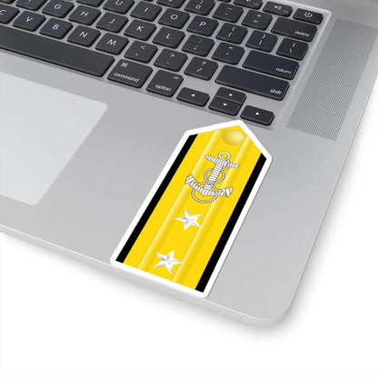 US Navy O8 shoulderboard (United States) (Military Rank) STICKER Vinyl Kiss-Cut Decal - The Sticker Space