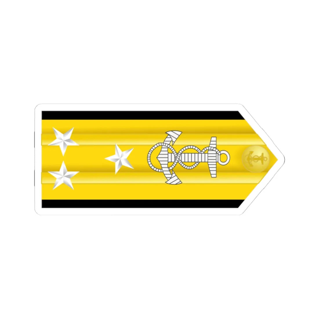 US Navy O9 infobox (United States) (Military Rank) STICKER Vinyl Kiss-Cut Decal 3 Inch White - The Sticker Space