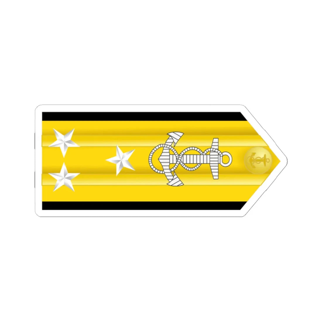 US Navy O9 infobox (United States) (Military Rank) STICKER Vinyl Kiss-Cut Decal 6 Inch White - The Sticker Space