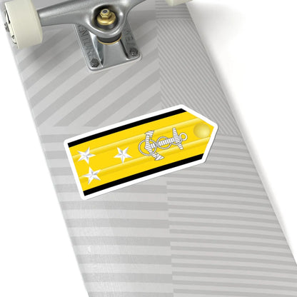 US Navy O9 shoulderboard horizontal (United States) (Military Rank) STICKER Vinyl Kiss-Cut Decal - The Sticker Space