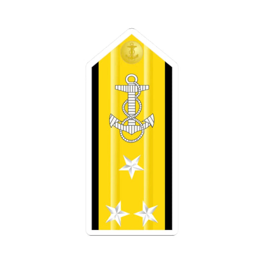 US Navy O9 VADM (United States) (Military Rank) STICKER Vinyl Kiss-Cut Decal 2 Inch White - The Sticker Space