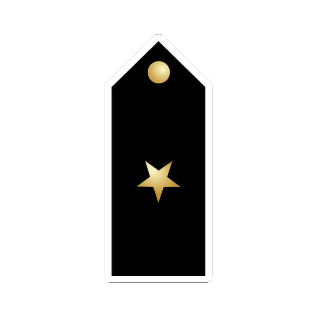 US Navy OC shoulderboard (United States) (Military Rank) STICKER Vinyl Kiss-Cut Decal 2 Inch White - The Sticker Space