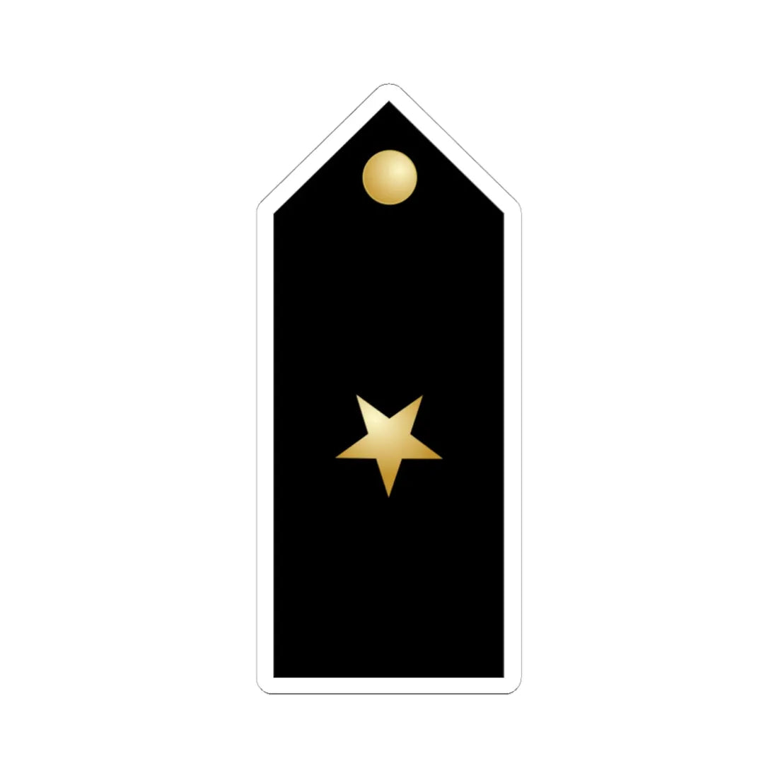 US Navy OC shoulderboard (United States) (Military Rank) STICKER Vinyl Kiss-Cut Decal 4 Inch White - The Sticker Space