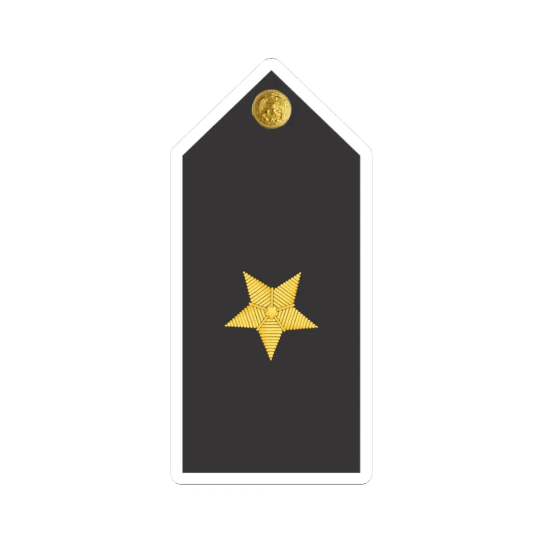 U.S. Navy Officer Candidate shoulder board (United States) (Military Rank) STICKER Vinyl Kiss-Cut Decal 2 Inch White - The Sticker Space