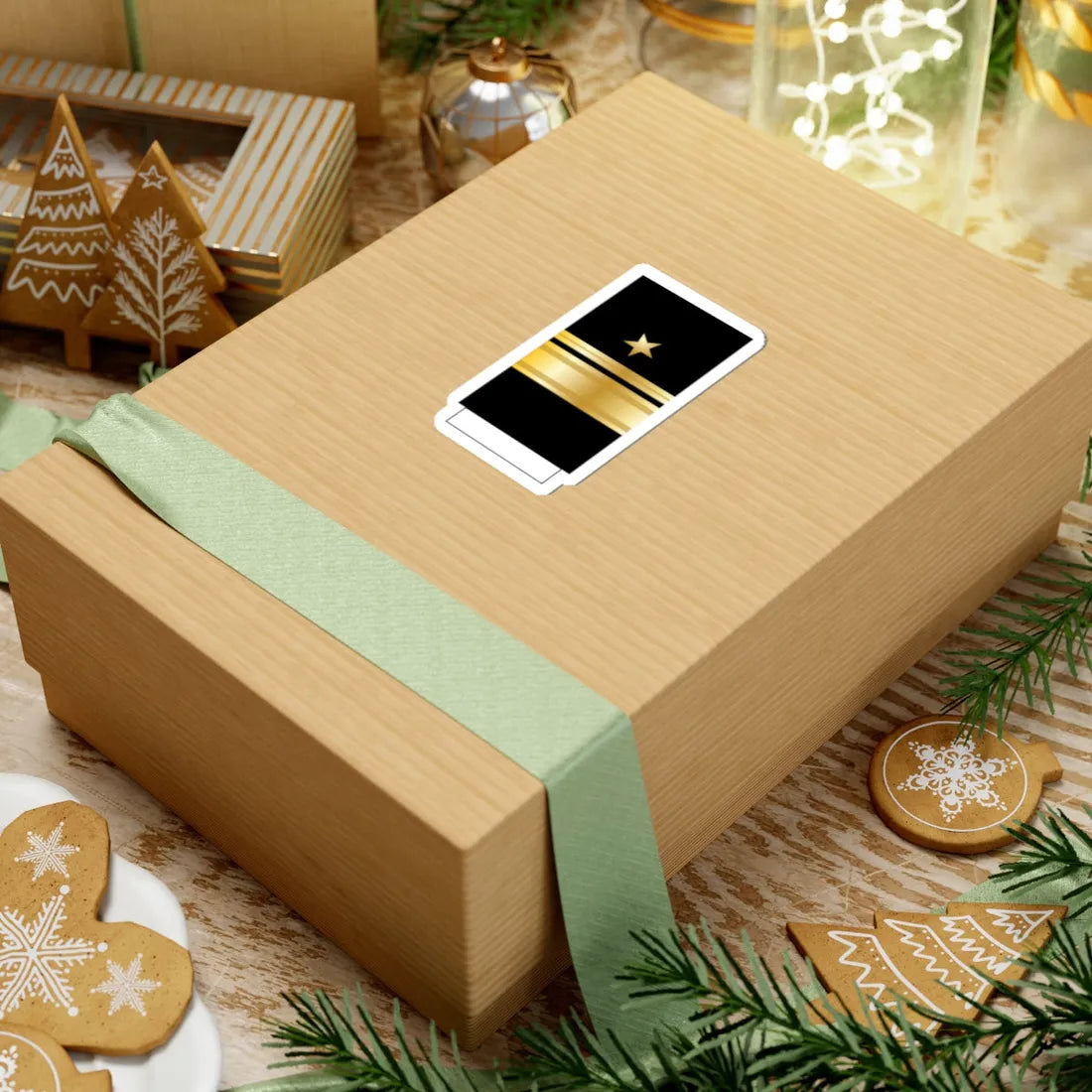 US Navy Sleeve O8 RADM (United States) (Military Rank) STICKER Vinyl Kiss-Cut Decal - The Sticker Space