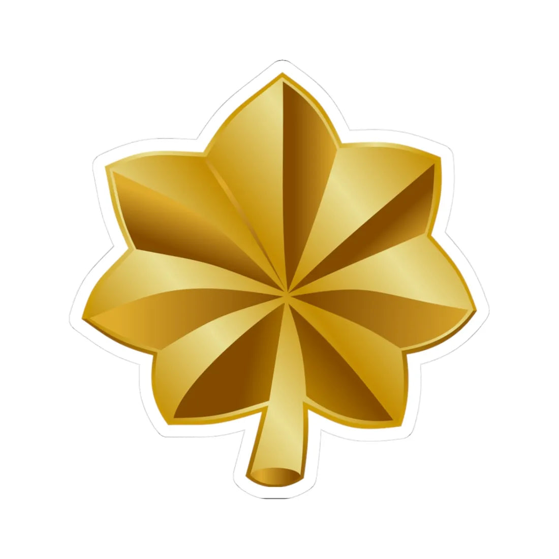 US O4 insignia (United States) (Military Rank) STICKER Vinyl Kiss-Cut Decal 3 Inch White - The Sticker Space