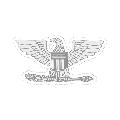 US O6 insignia (United States) (Military Rank) STICKER Vinyl Kiss-Cut Decal 6 Inch White - The Sticker Space