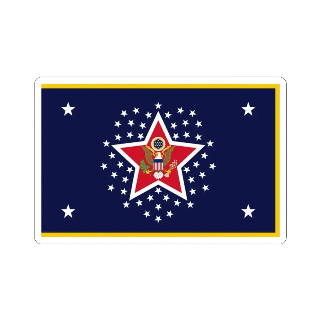 US Presidential Color Army 1912 (United States) STICKER Vinyl Kiss-Cut Decal 2 Inch White - The Sticker Space