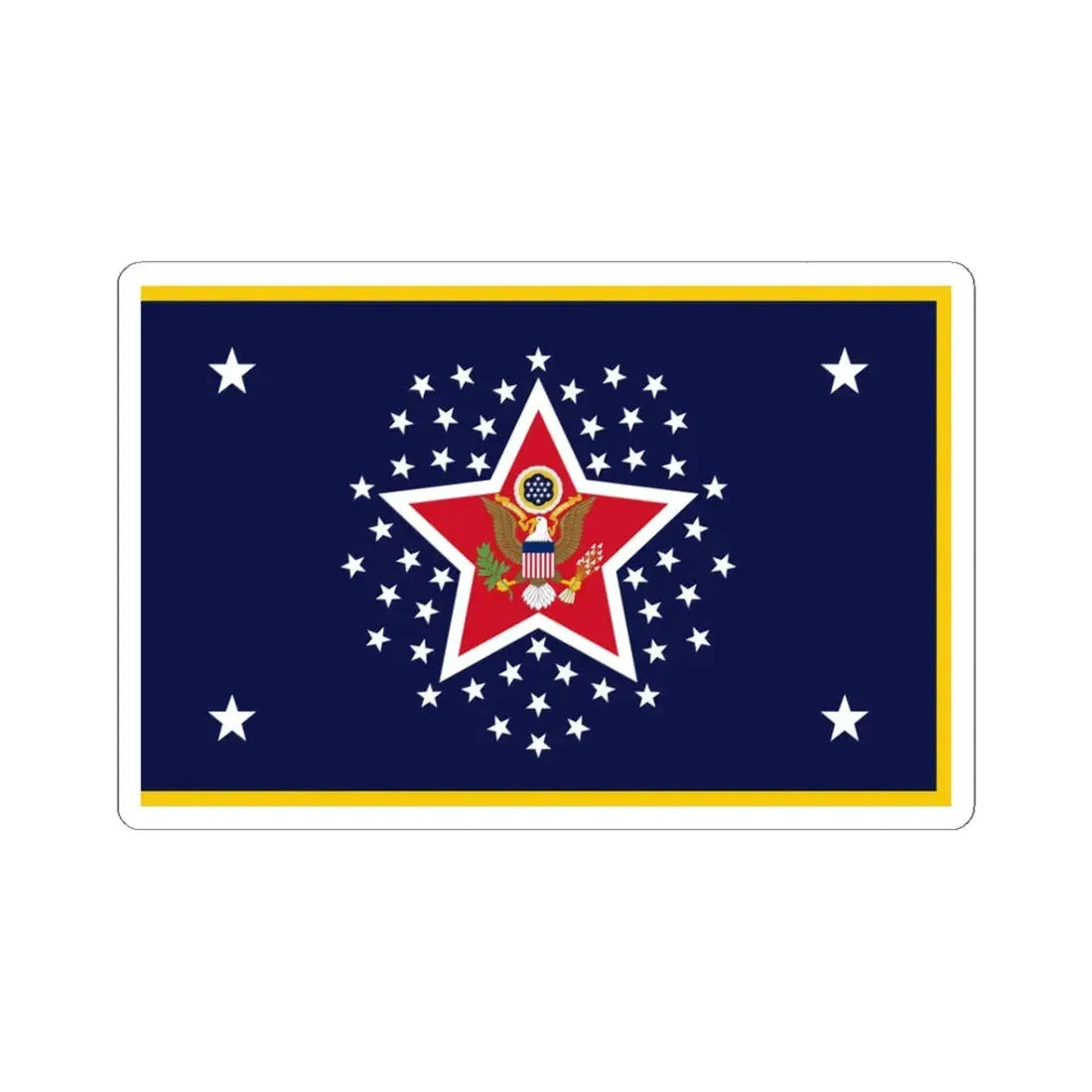 US Presidential Color Army 1912 (United States) STICKER Vinyl Kiss-Cut Decal 3 Inch White - The Sticker Space