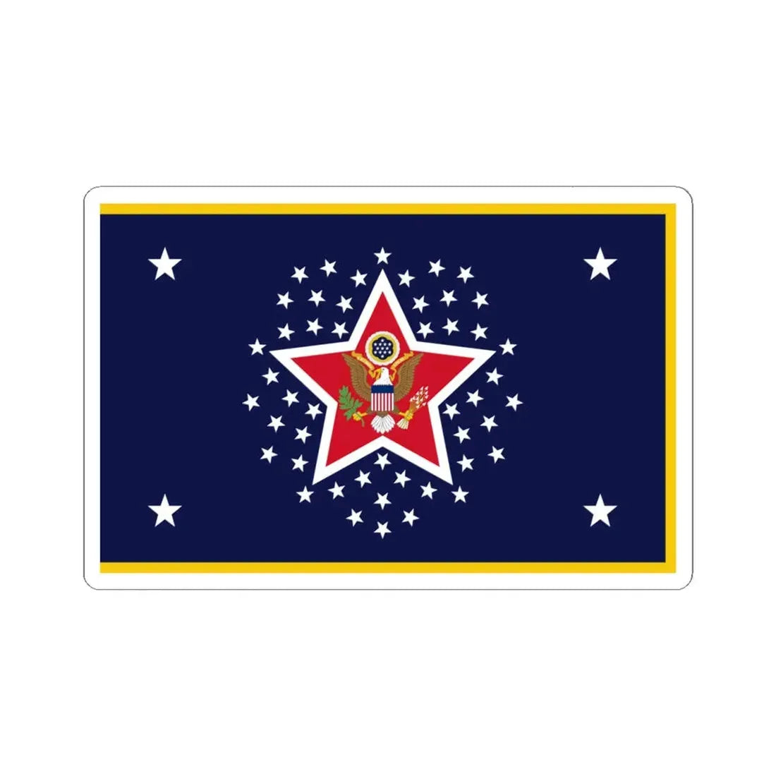 US Presidential Color Army 1912 (United States) STICKER Vinyl Kiss-Cut Decal 4 Inch White - The Sticker Space