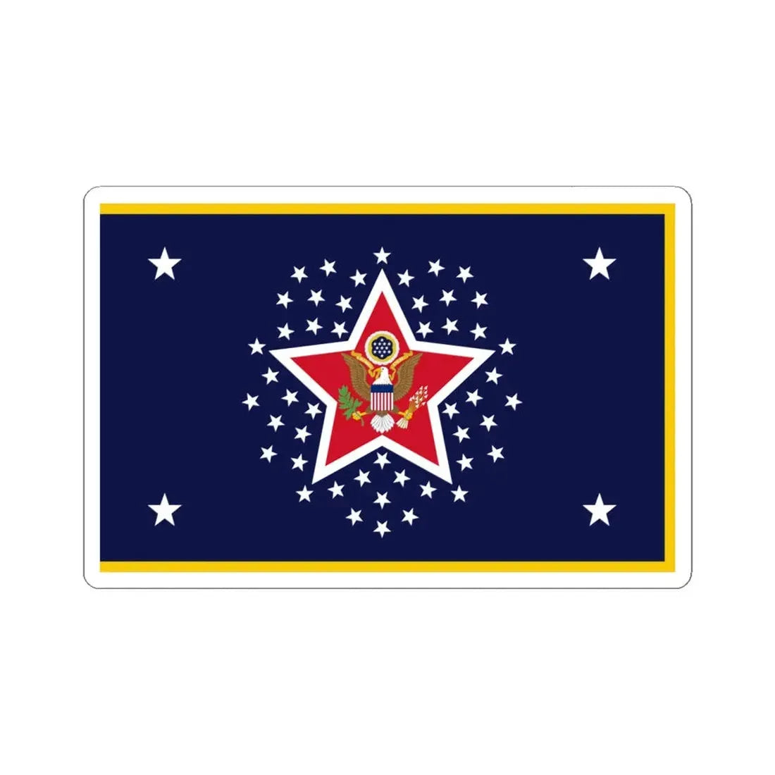 US Presidential Color Army 1912 (United States) STICKER Vinyl Kiss-Cut Decal 6 Inch White - The Sticker Space