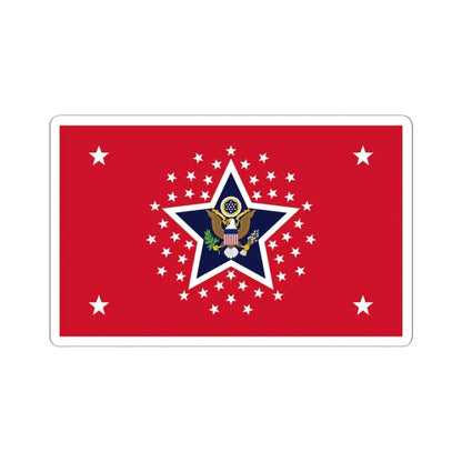 US Presidential Flag Army 1898 (United States) STICKER Vinyl Kiss-Cut Decal 3 Inch White - The Sticker Space